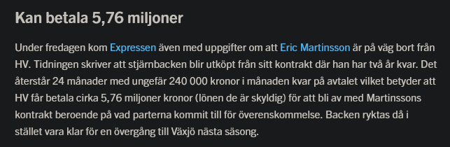 HV-stjärnan uppges bli utköpt “Inget att hymla om” - Hockeysverige
